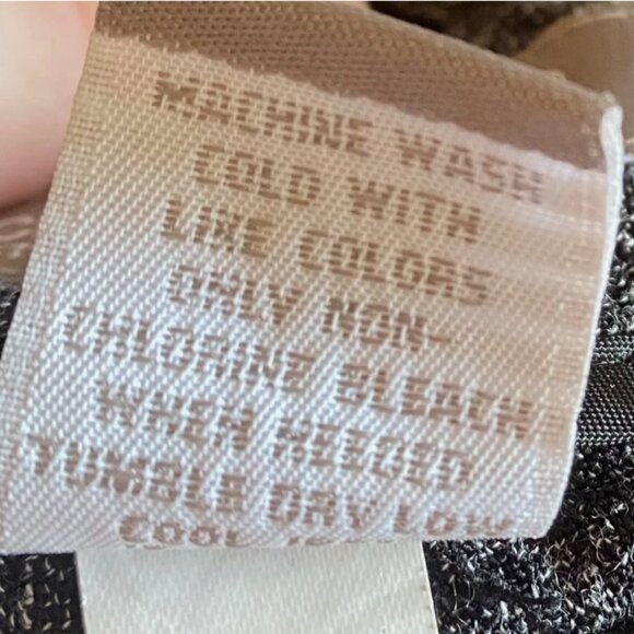 Croft & Barrow Women’s Dark Gray Tweed Dress Pants Size 8 Mid Rise Straight Leg - Picture 6 of 6